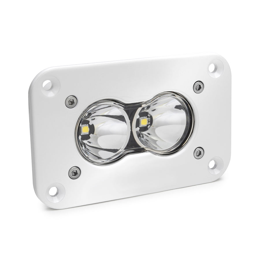 S2 Pro White Flush Mount LED Auxiliary Light Pod - Universal