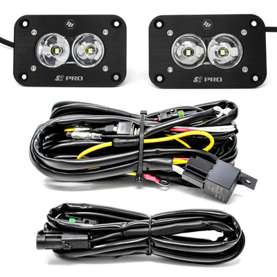 S2 Pro Black Flush Mount LED Light Pod Reverse Kit - Universal