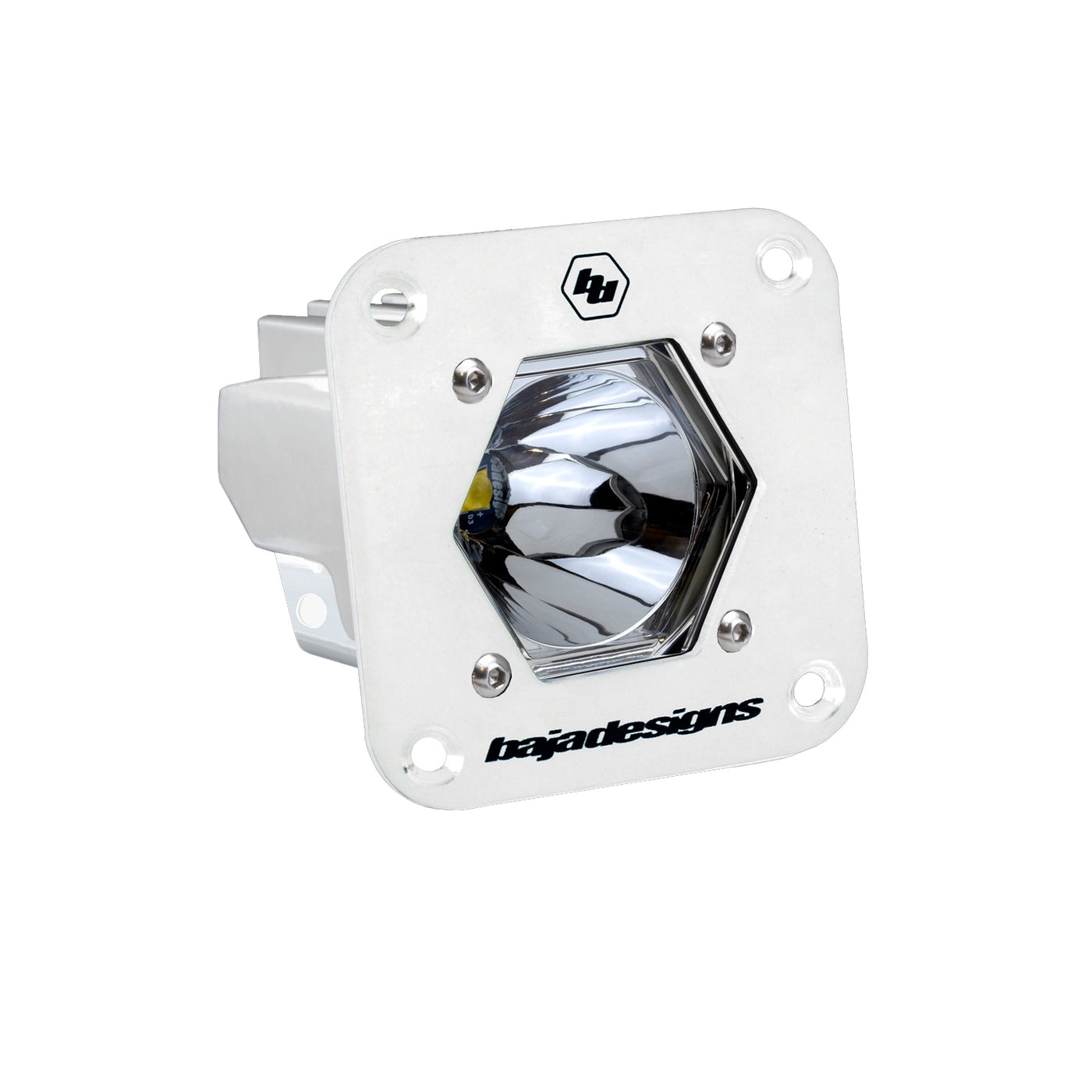 S1 White Flush Mount Auxiliary Light Pod - Universal