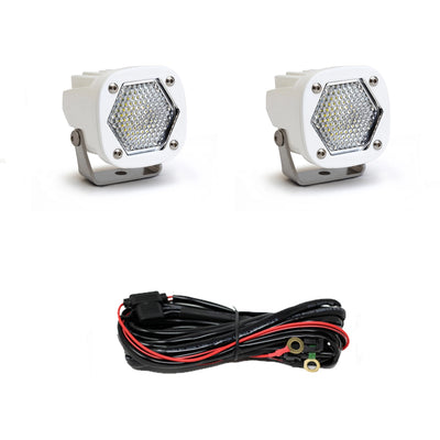 S1 White LED Auxiliary Light Pod Pair - Universal